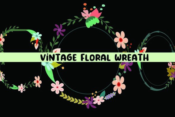 Download Vintage Floral Wreath - Vintage floral wreath Collection