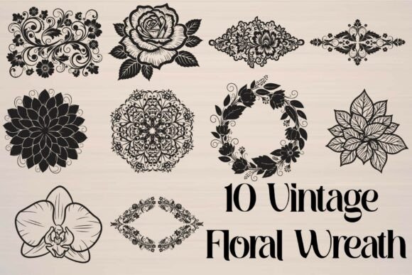 Download Vintage Floral Wreath - Vintage floral wreath Collection