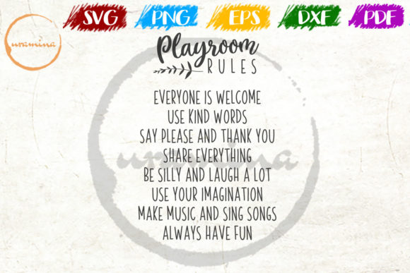 Download Playroom Rules Everyone is Welcome Use - Playroom Collection