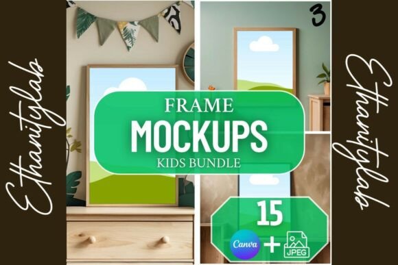 Download Boy Nursery Mockups | Canva &amp; JPEG 15 - Nursery mockup Collection
