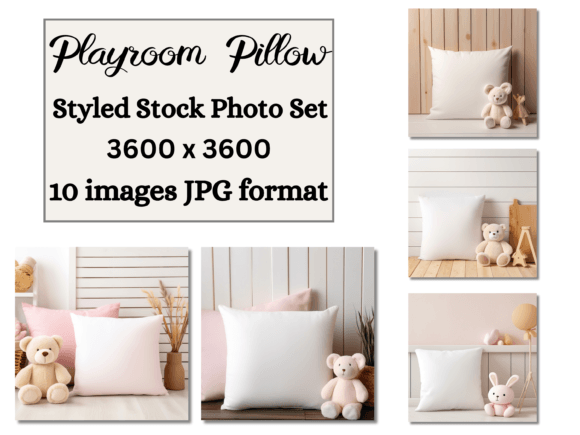 Download Childs Playroom Pillow Mockup Bundle - Premium Bundle