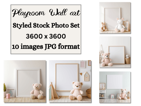 Download Childs Playroom Wall Art Mockups Bundle - Playroom Collection