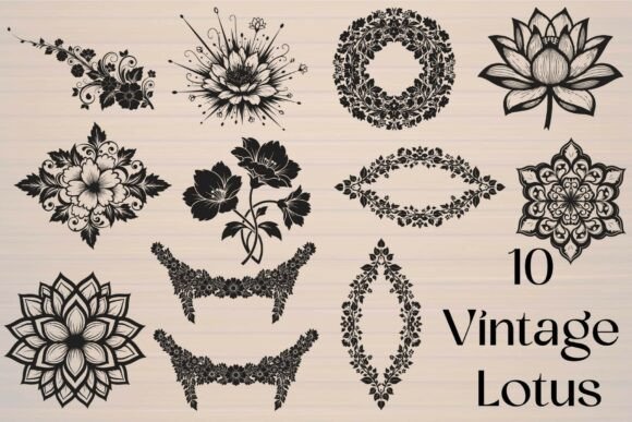 Download Vintage Floral Wreath - Vintage floral wreath Collection